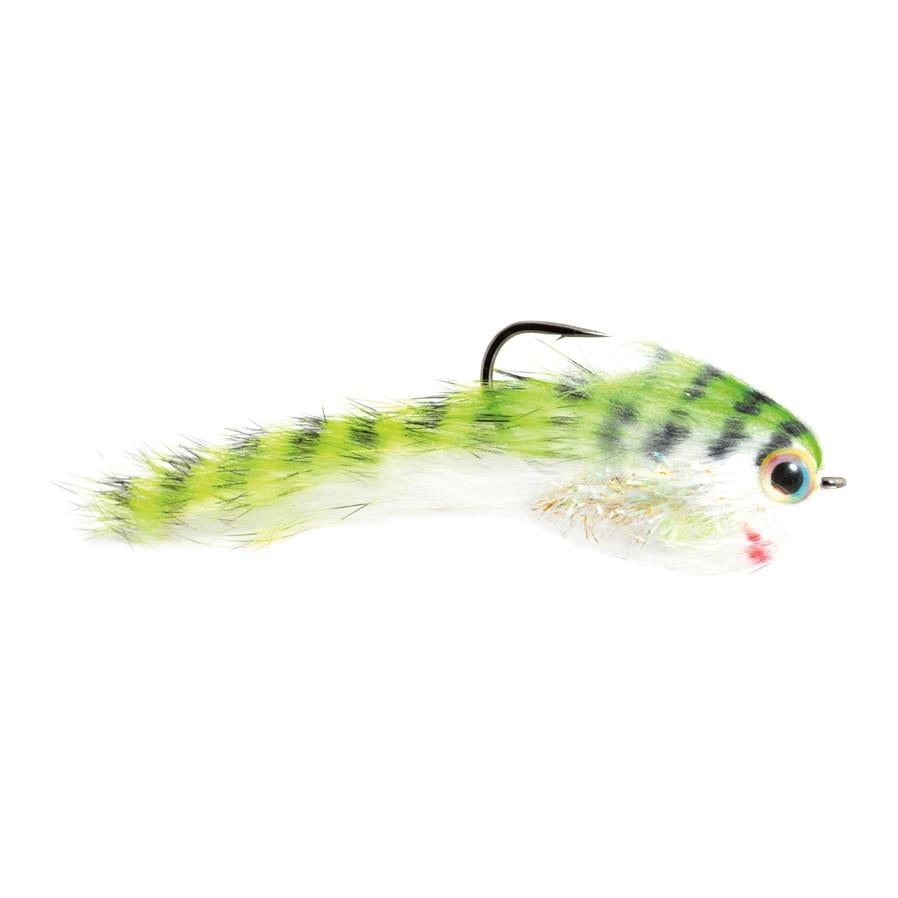 Image of Fulling Mill Belly Scratcher Minnow - Chartreuse/Black - Streamer - Chartreuse Black - bei fischen.ch