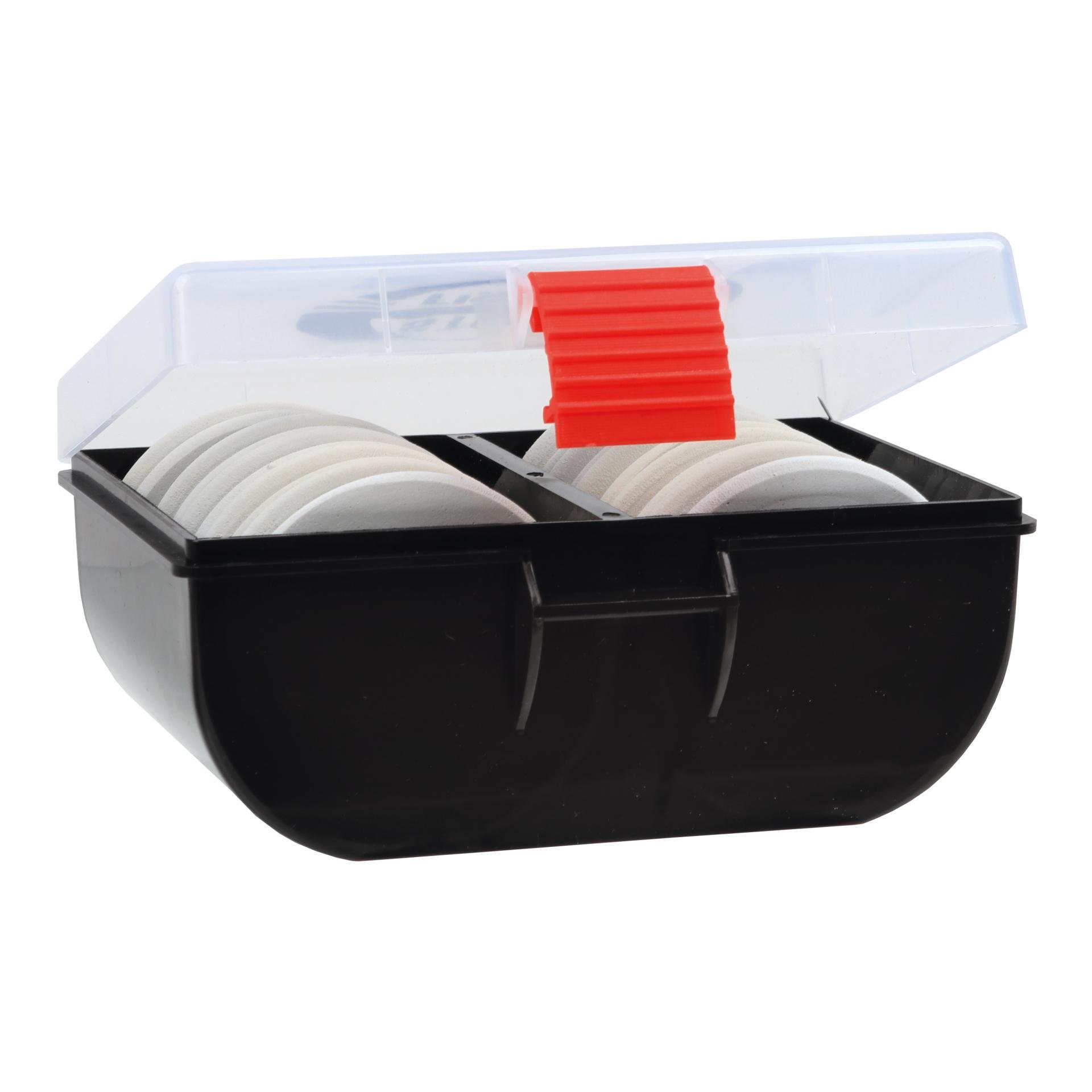 Stucki Fishing Box mit 10 grossen Hegenenwickler - Schwarz -