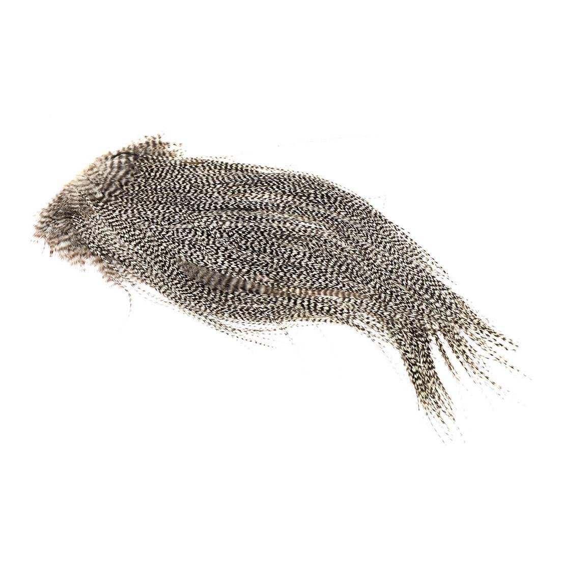 Image of Whiting Dry Fly Hackle Saddle Grizzly - Sattel bei fischen.ch