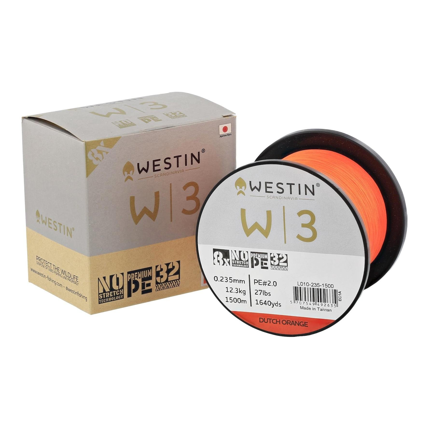 W3 8-Braid Dutch Orange - Meterware