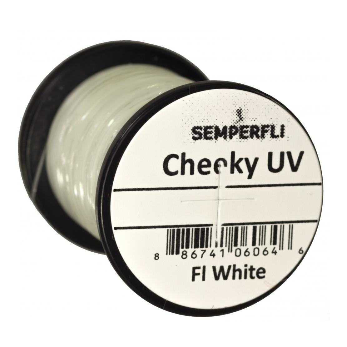 Image of Semperfli Cheeky UV - Fl. White - Tinsel - Fluo White - bei fischen.ch