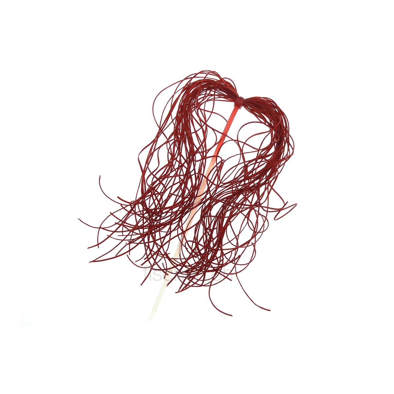 Image of Hareline Dubbin Life Flex - Blood Red - Rubberlegs bei fischen.ch