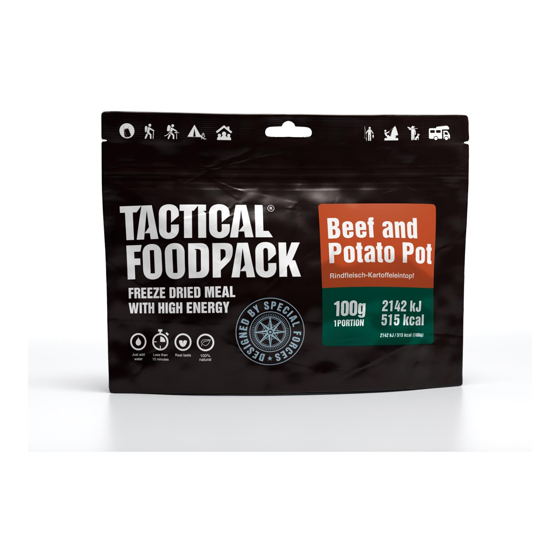 Image of Tactical Foodpack Beef and Potato Pot - Schwarz - bei fischen.ch