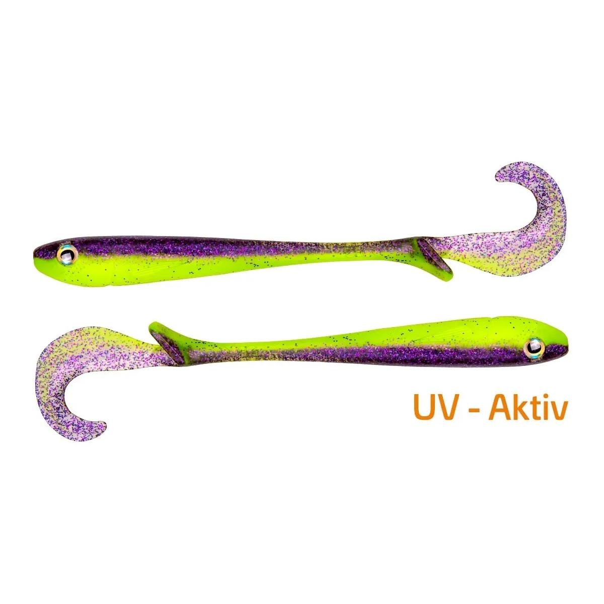 Zeck Baby Butcher - Gummiköder - Purple Chartreuse -