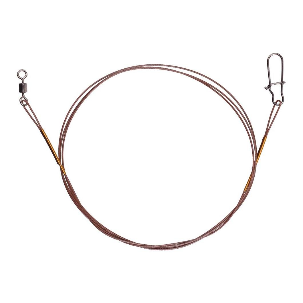 Steel Leader with Swivel/Snap 7x7 30cm 3Stk.- Stahlvorfach