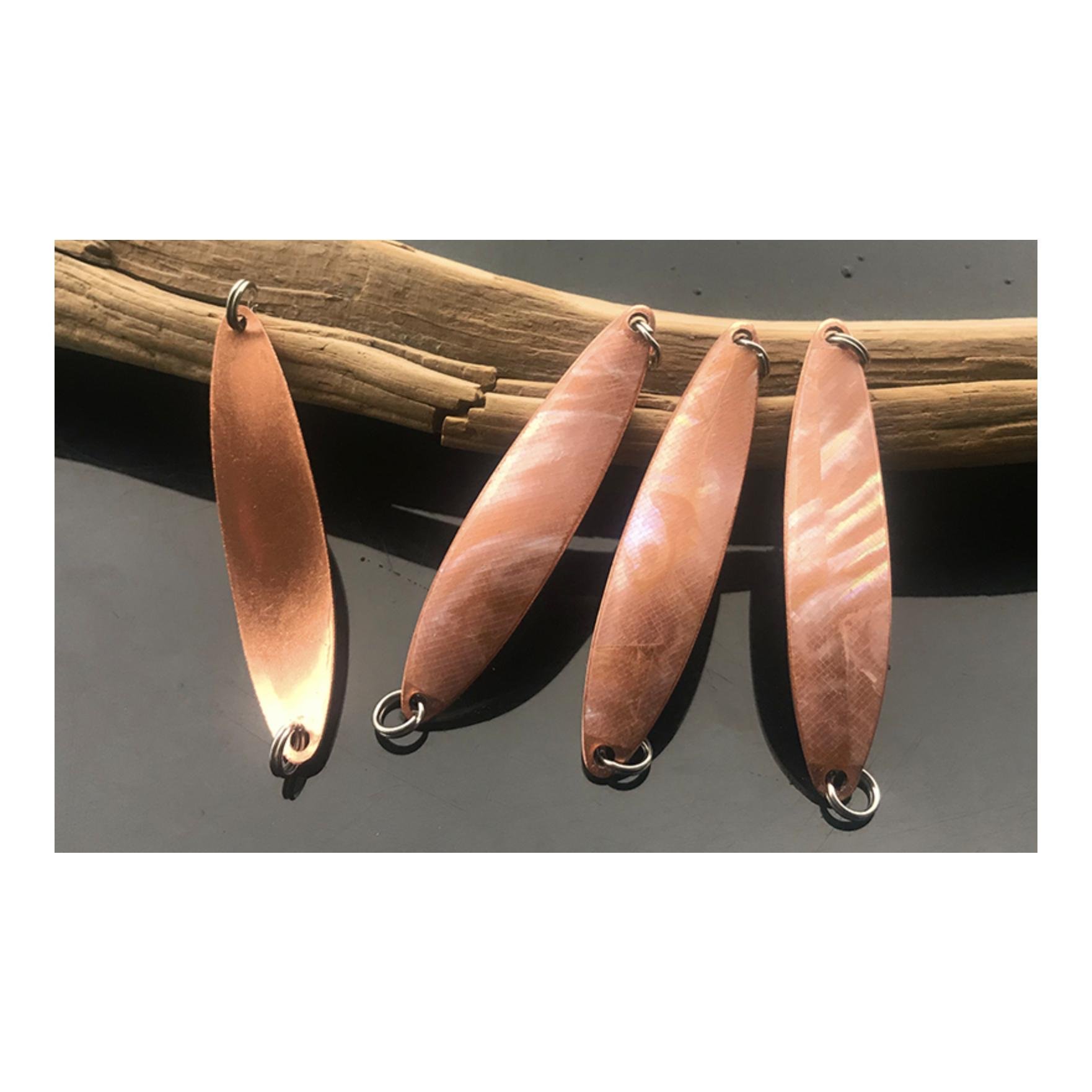 Premium Perlmutt Kupfer Wurflöffel Waver - Perlmutt Spange