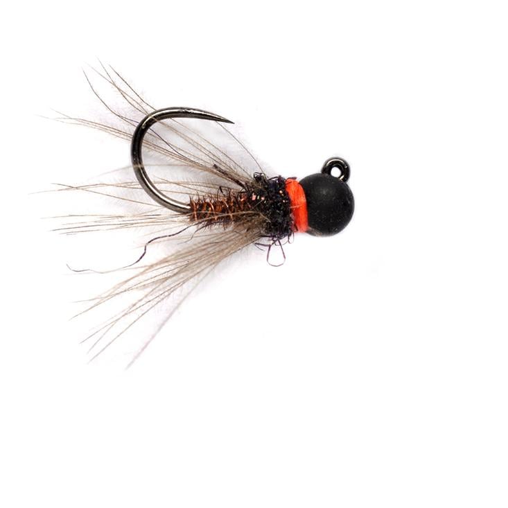 Image of Fulling Mill CdC PT Jig Matte Black o.W. - Nymphe bei fischen.ch