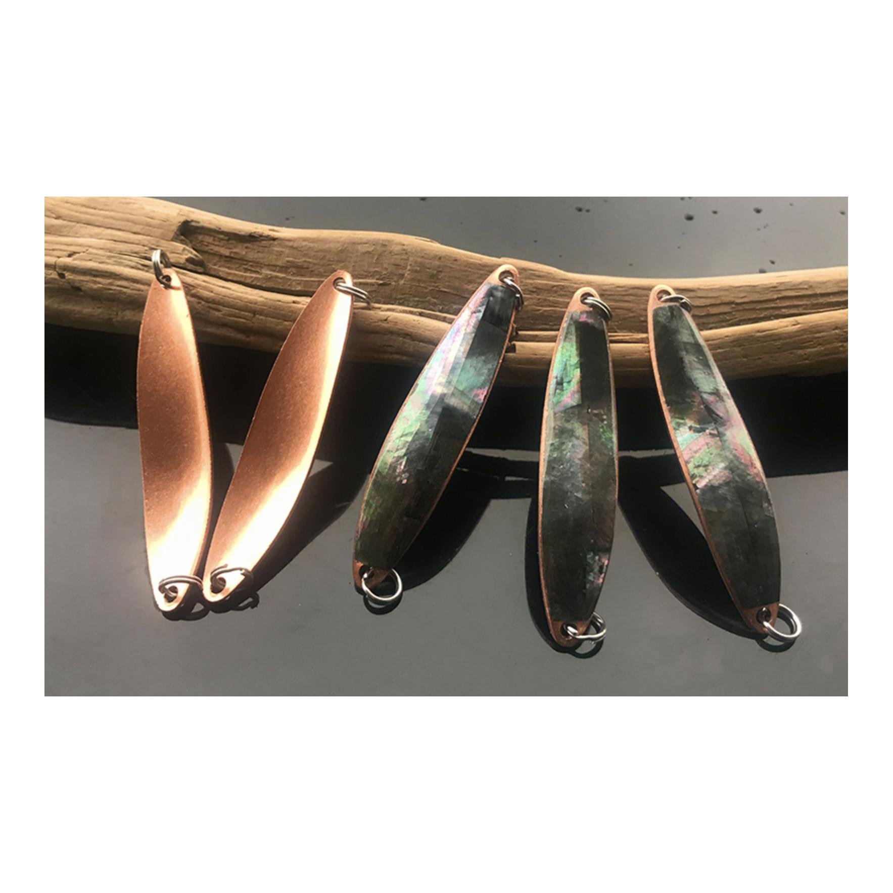 Premium Perlmutt Kupfer Wurflöffel Waver - Perlmutt Spange