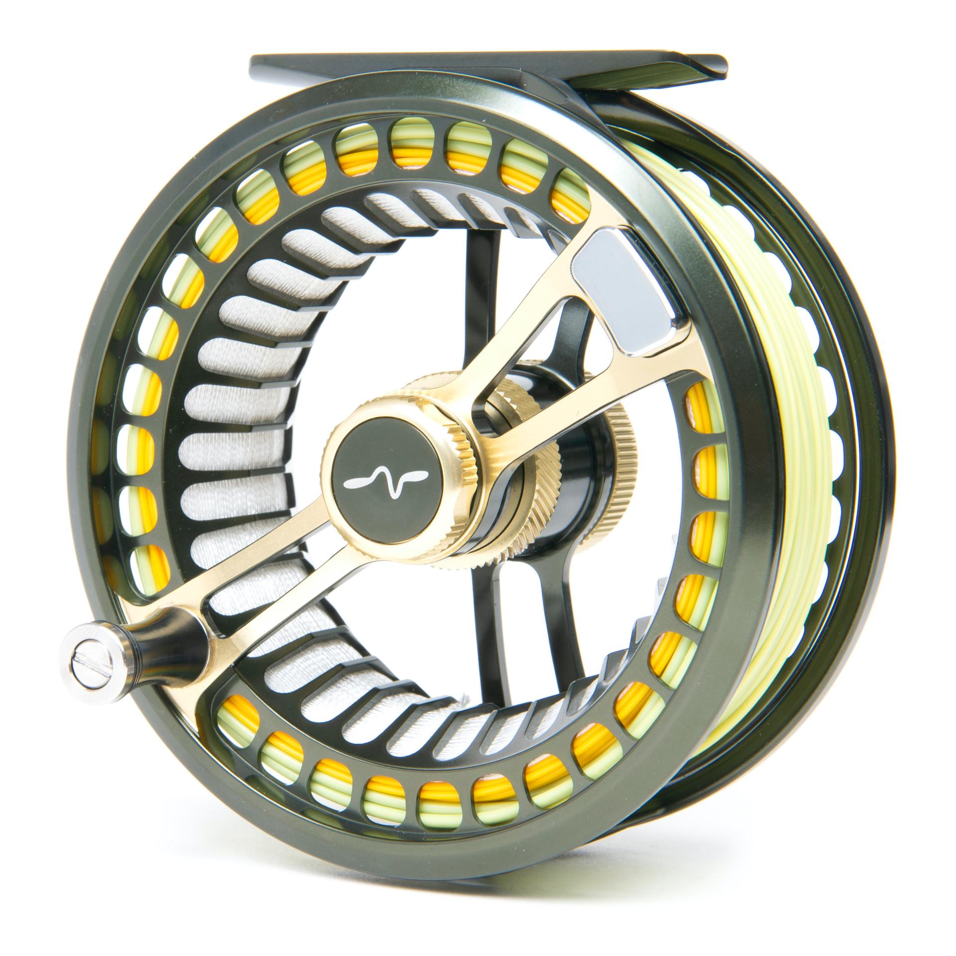 Fario LW Dark Grey Green/Gold - Fliegenrolle
