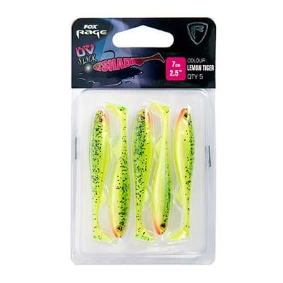 Image of FOX Rage Ultra UV Slick Shad Lemon Tiger - Gummiköder bei fischen.ch