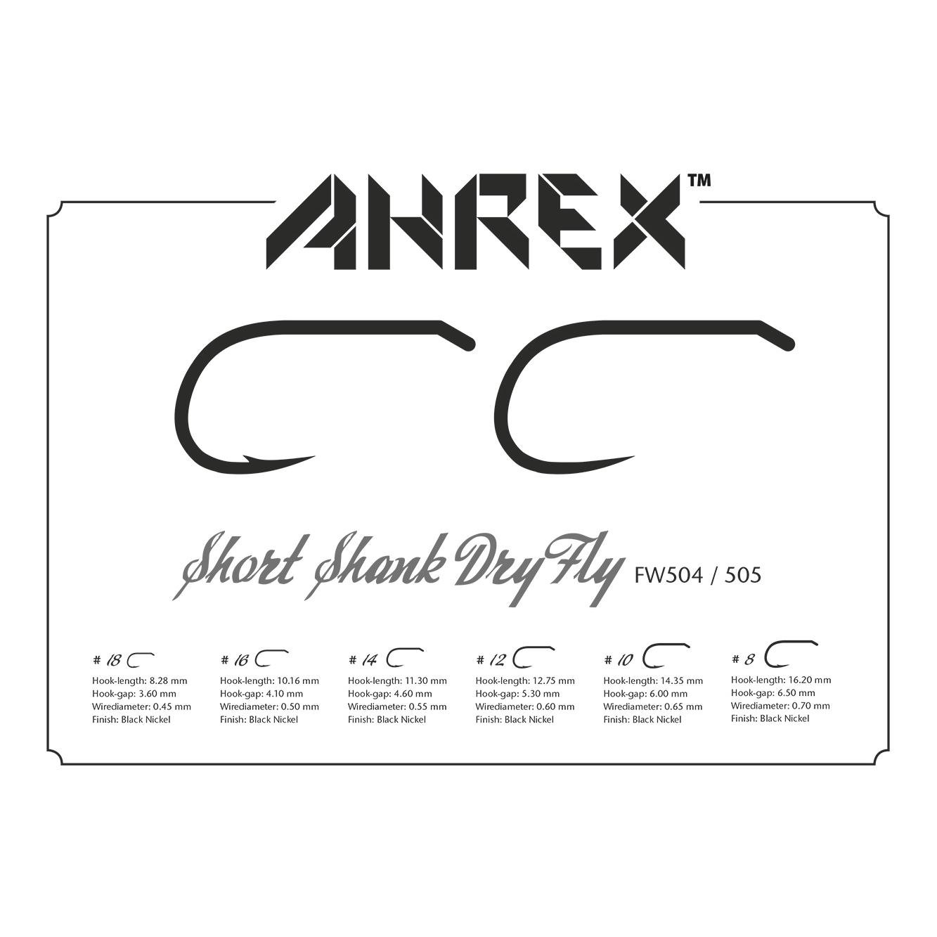 FW505 - Short Shank Dry Fly - Fliegenhaken