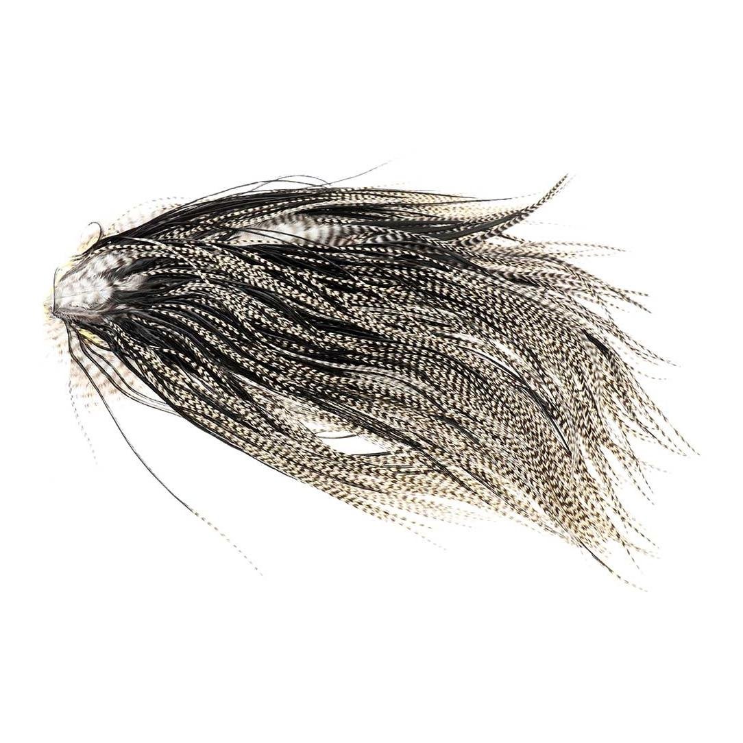 Image of Whiting Dry Fly Hackle Saddle Grizzly Variant - Sattel bei fischen.ch