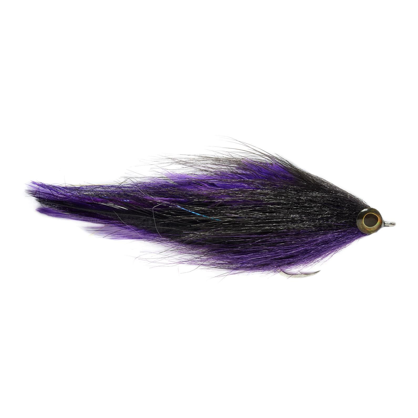 Image of Fulling Mill Two Tone Brushy Black & Purple - Streamer - Black/Purple - bei fischen.ch