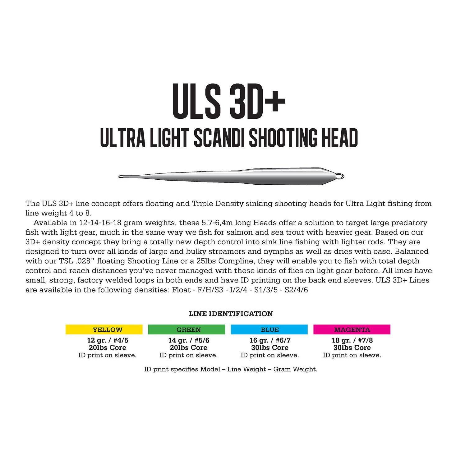 Guideline ULS 3D+ Ultra Light Scandi Float - Schusskopf