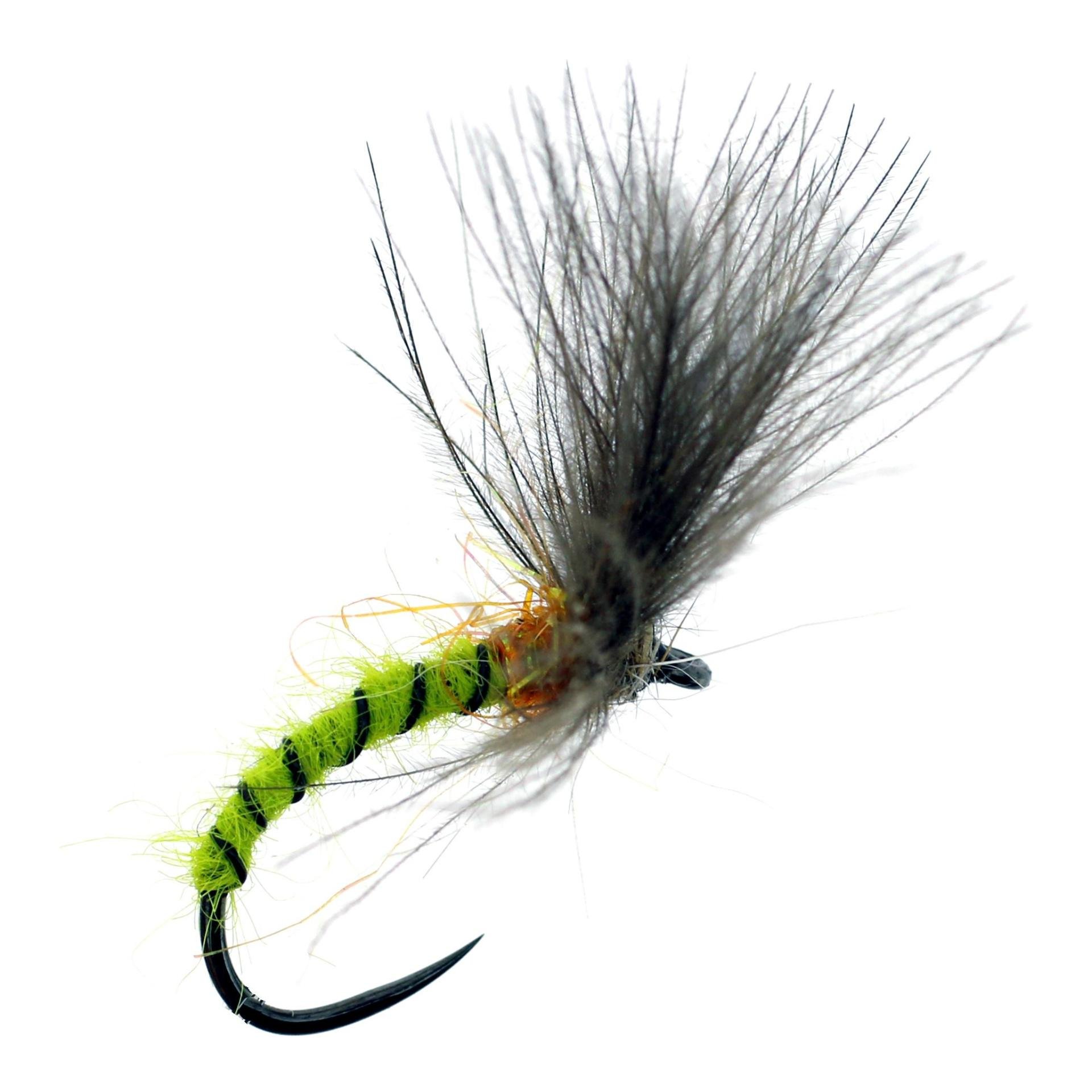 Image of Fulling Mill CDC Aufsteiger Grün o.W. - Trockenfliege bei fischen.ch