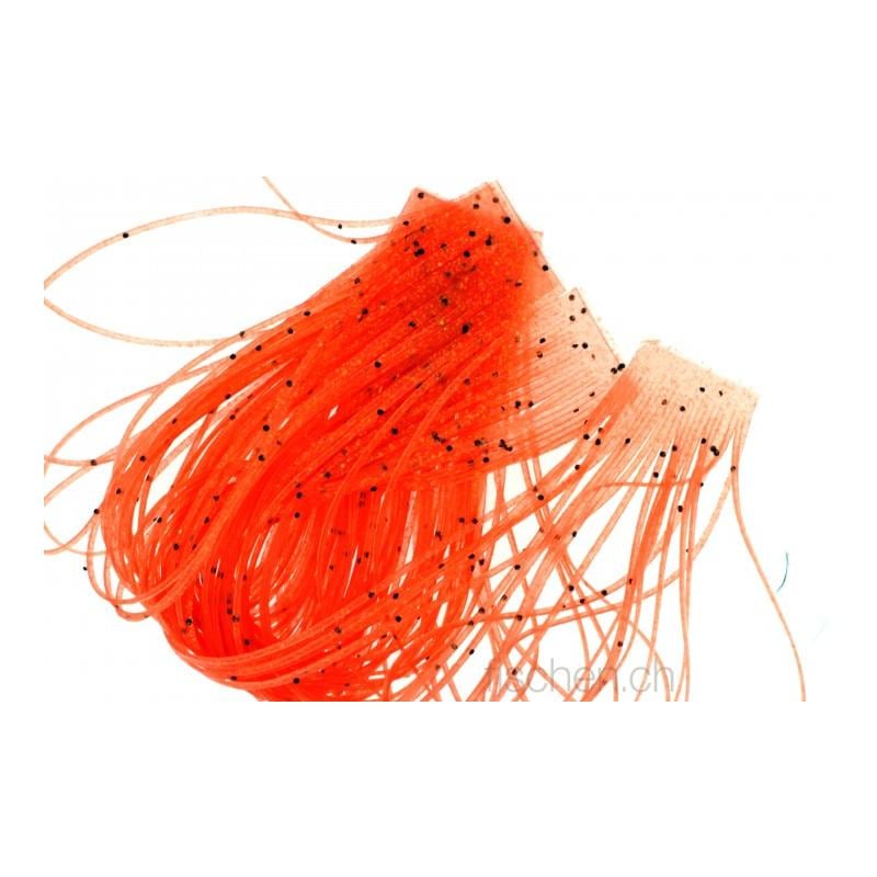 Image of Hareline Dubbin Loco Legs - Orange Shrimp - Rubberlegs bei fischen.ch