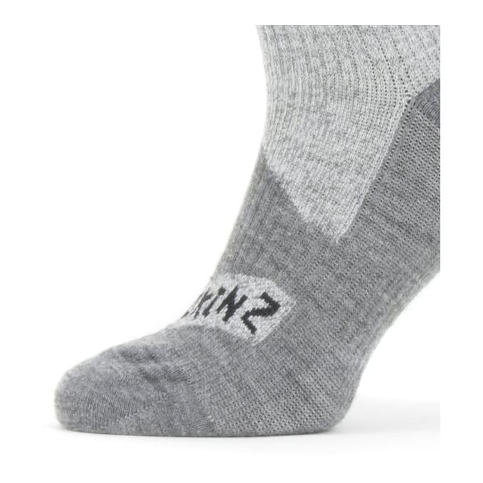 Waterproof All Weather Mid Length Sock Grey - Wasserdichte Socken