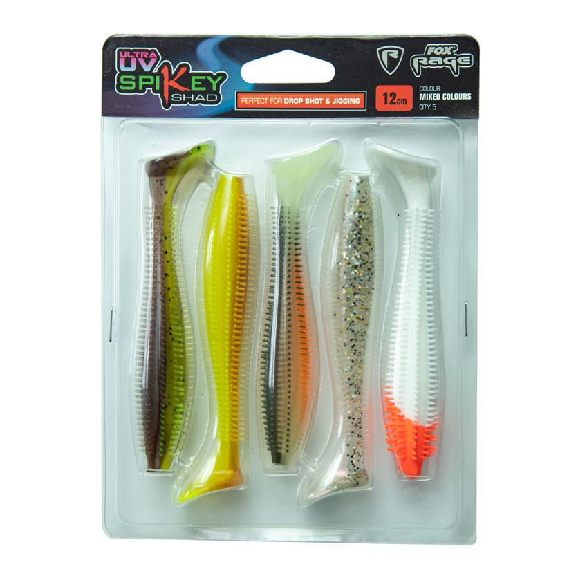 Ultra UV Spikey Shad Mixed Colours - Leurre souple