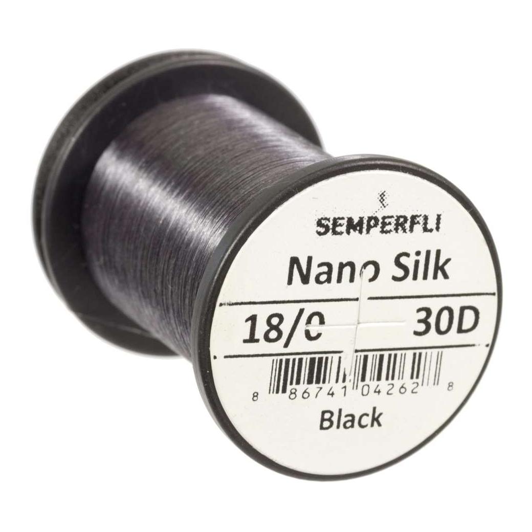 Image of Semperfli Nano Silk Ultra 30D - Black+ - Bindefaden bei fischen.ch