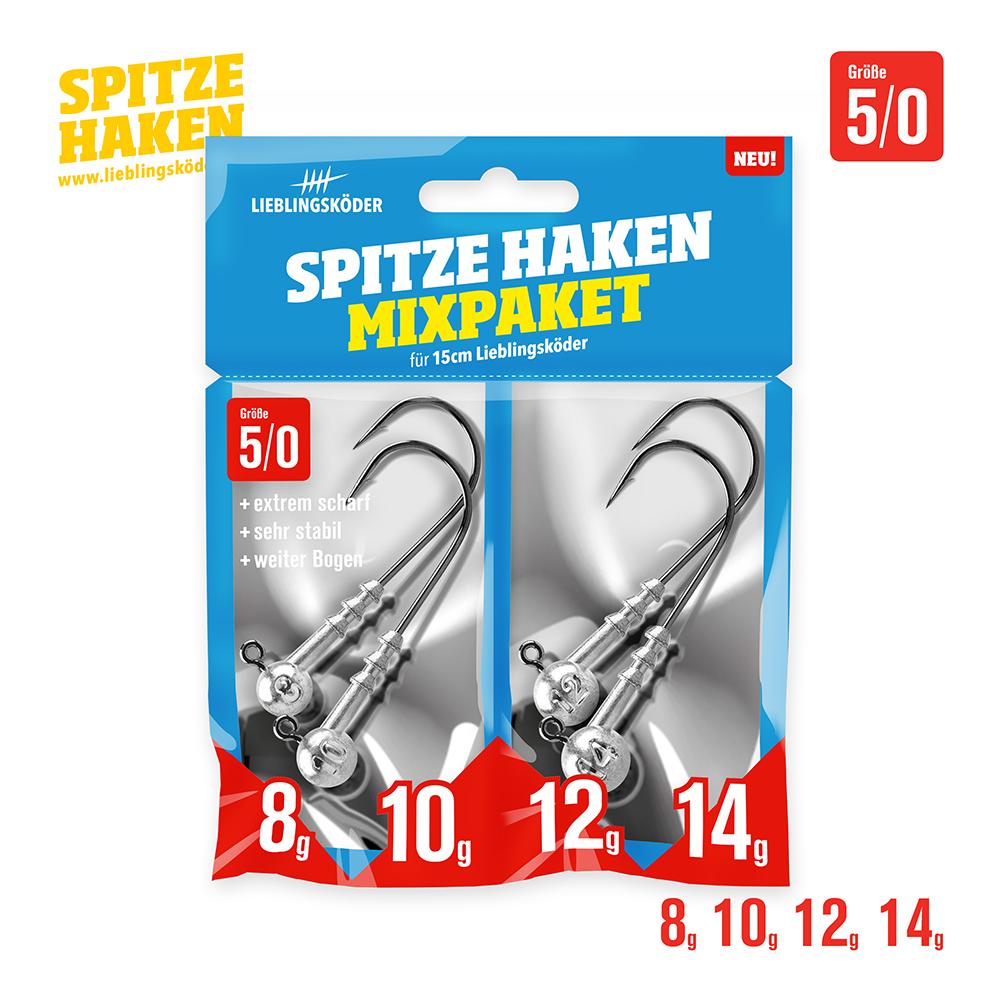 Lieblingsköder Spitze Haken Mixpaket 5/0 - Jigkopf