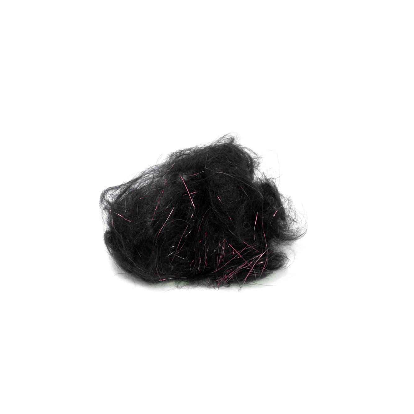 Hareline Dubbin Bruiser Blend - Black Red - Dubbing - Black/Red -