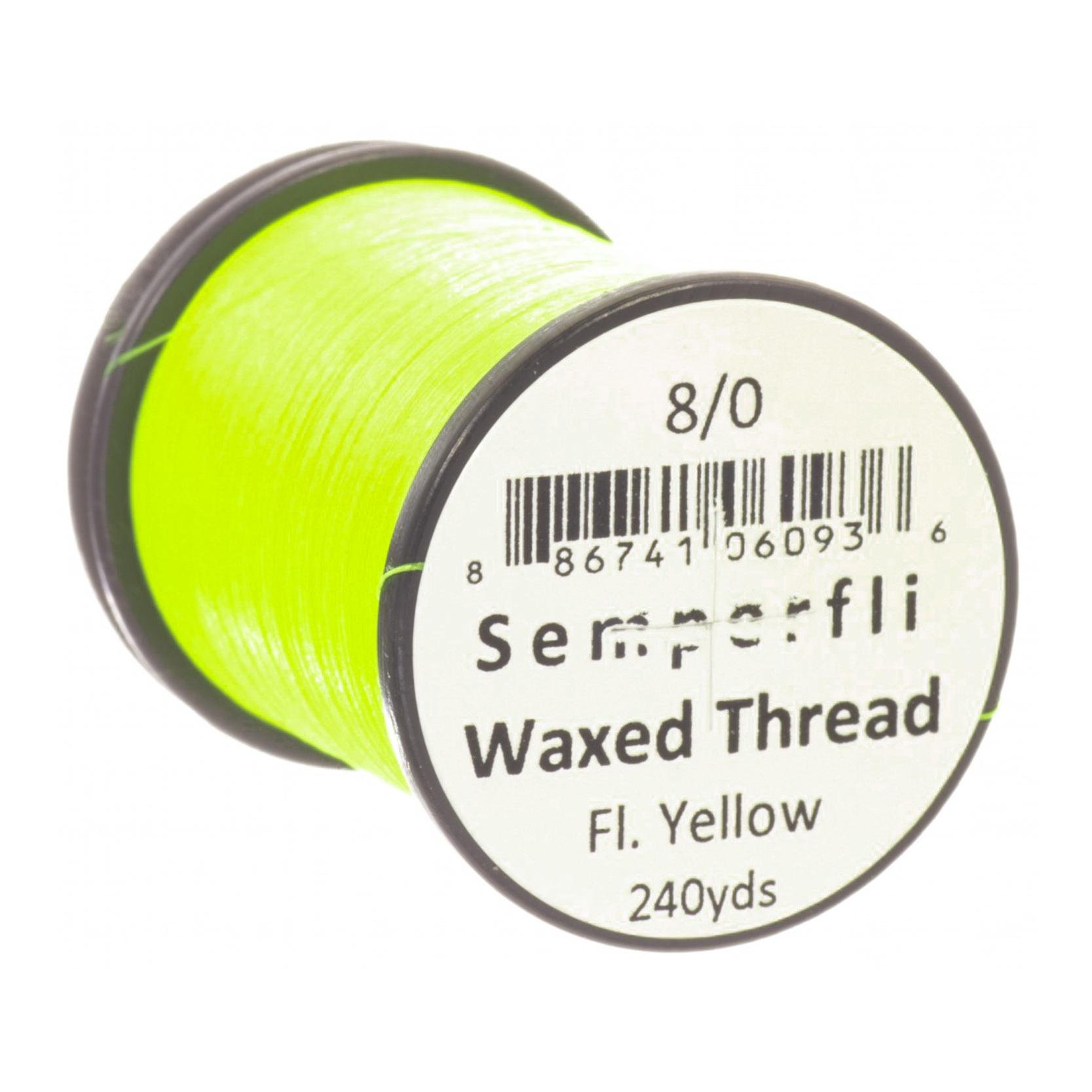 Image of Semperfli Waxed Thread - Fl. Yellow - Bindefaden - Fluo Yellow - bei fischen.ch