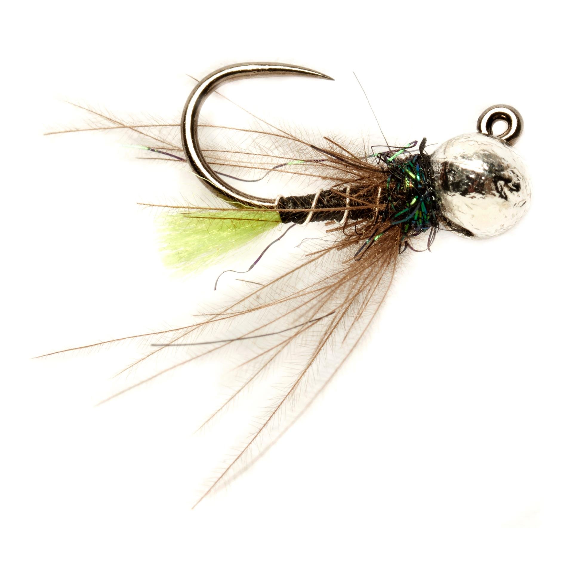 Image of Fulling Mill Roza Green Tag Jig o.W. - Nymphe bei fischen.ch