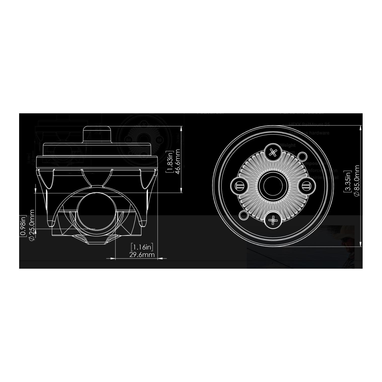 HEXX RailMount 32-41	