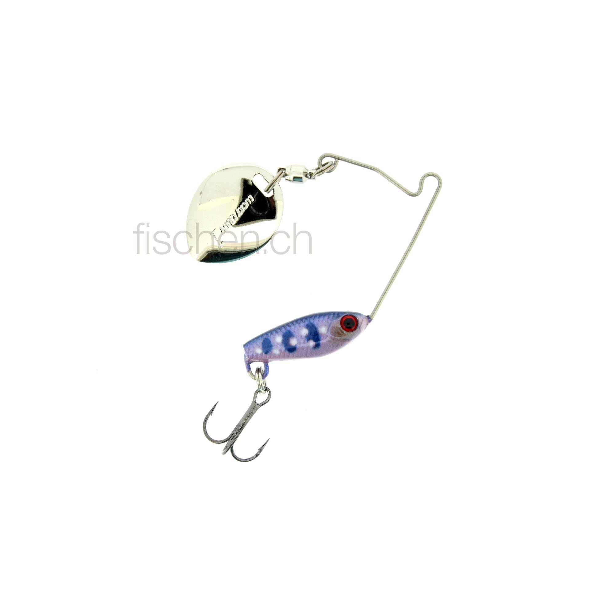 Image of Lucky Craft Area's 3/16oz Clear Blue Iwana - Micro Spinnerbait bei fischen.ch