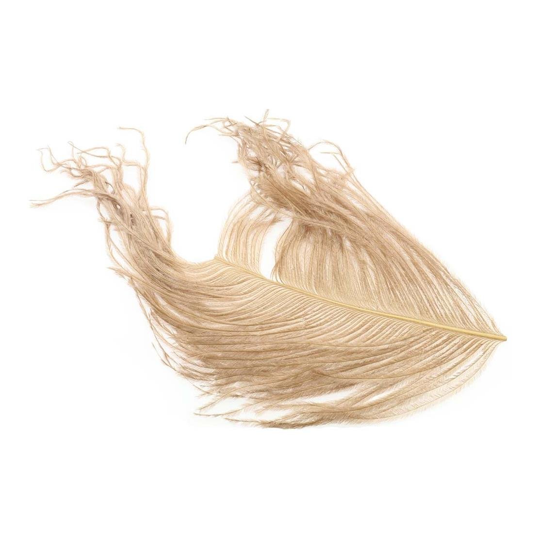 Image of Wapsi Ostrich Herl - Tan - Strauss bei fischen.ch