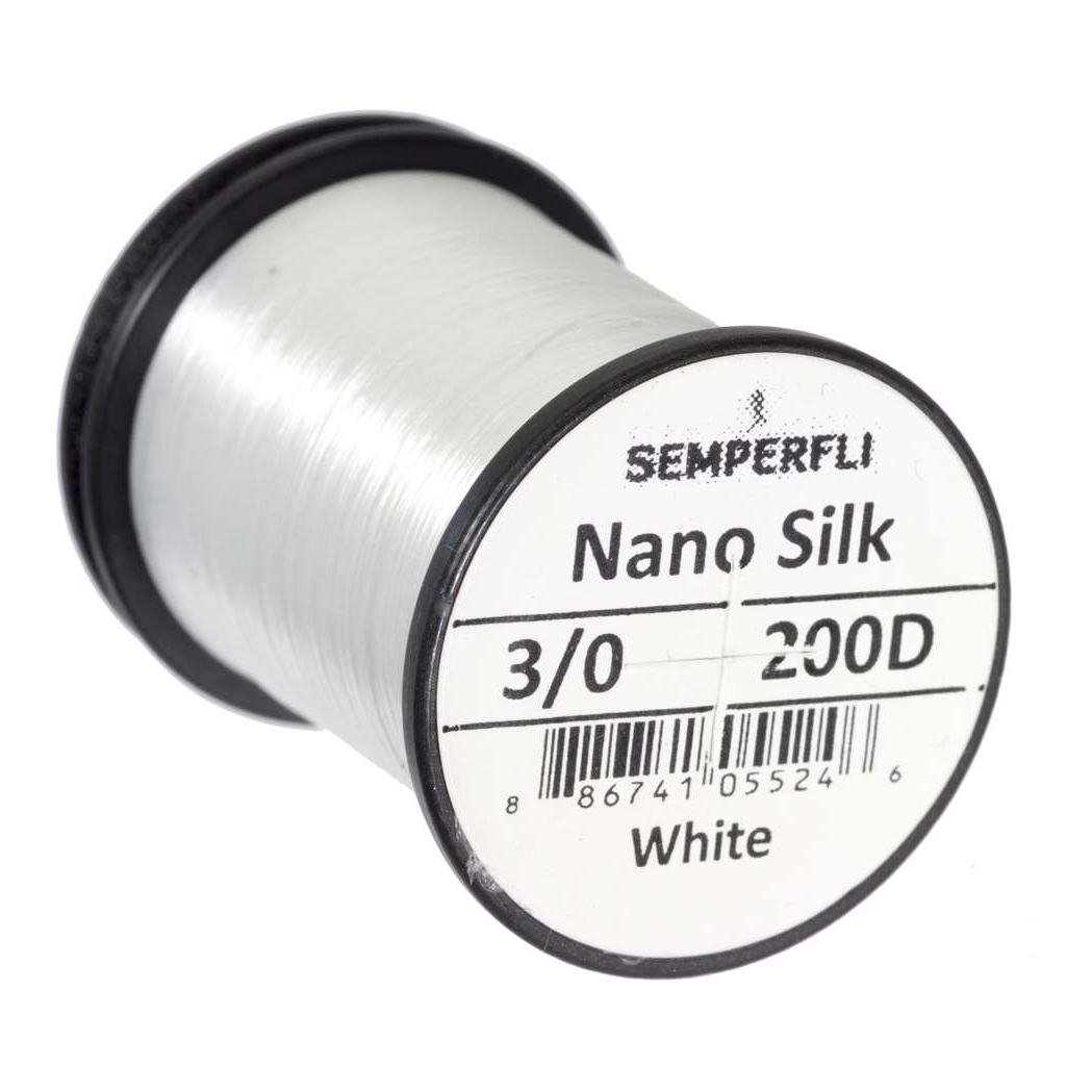 Image of Semperfli Nano Silk Big Game 200D - White - Bindefaden bei fischen.ch
