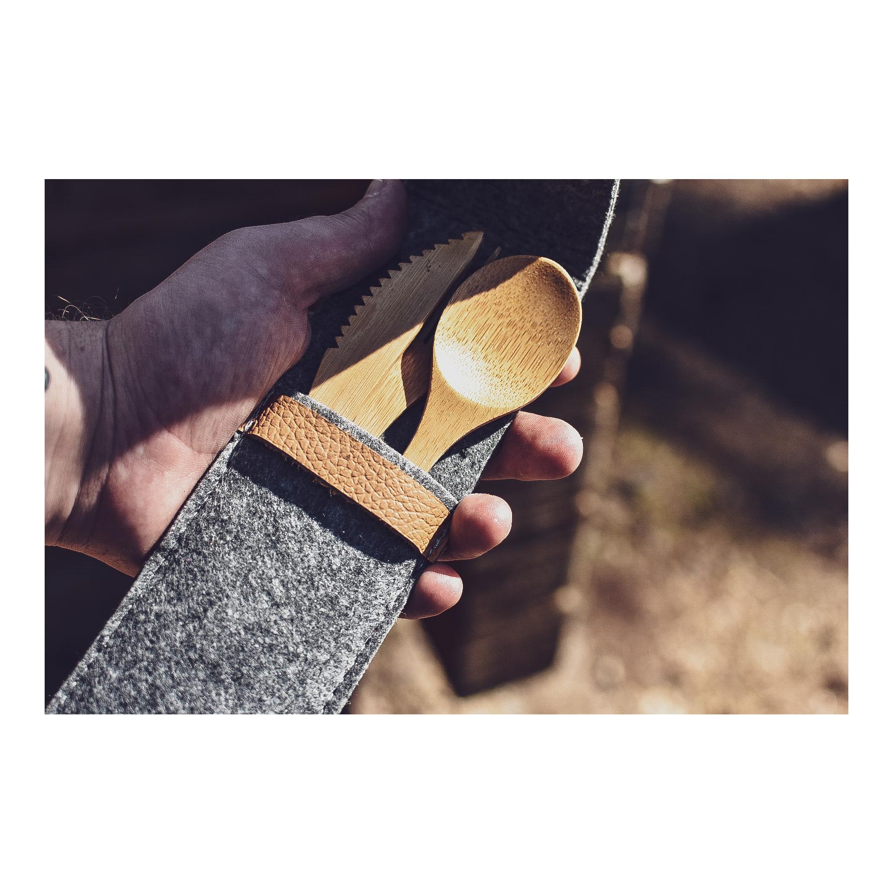 TURTAGRØ - Holzbesteck Set (3 Teilig) 