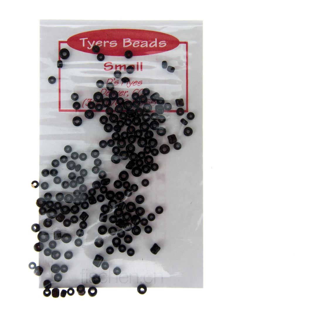 Tyers Glass Beads - Op. Black - Glasköpfe