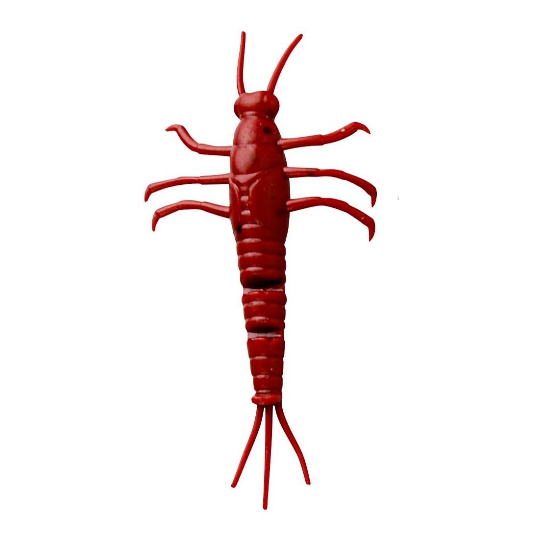 3D Mayfly 50 Loose Body Red - Gummiköder
