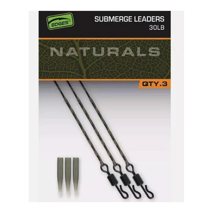 Edges Naturals Submerge leaders 30lb x 3