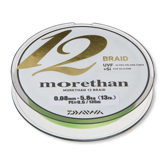 Morethan 12 Braid Lime Green 135m - Geflochtene Schnur