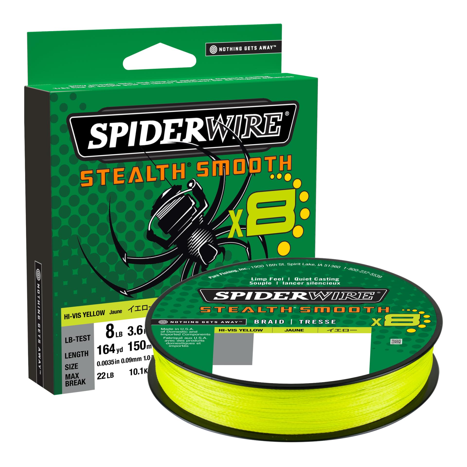 Image of Spiderwire Stealth Smooth 8 Yellow 150m - geflochtene Schnur bei fischen.ch