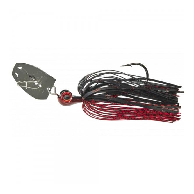 Image of Gunki Boomer Black & Red - Chatterbait - Black/Red - bei fischen.ch