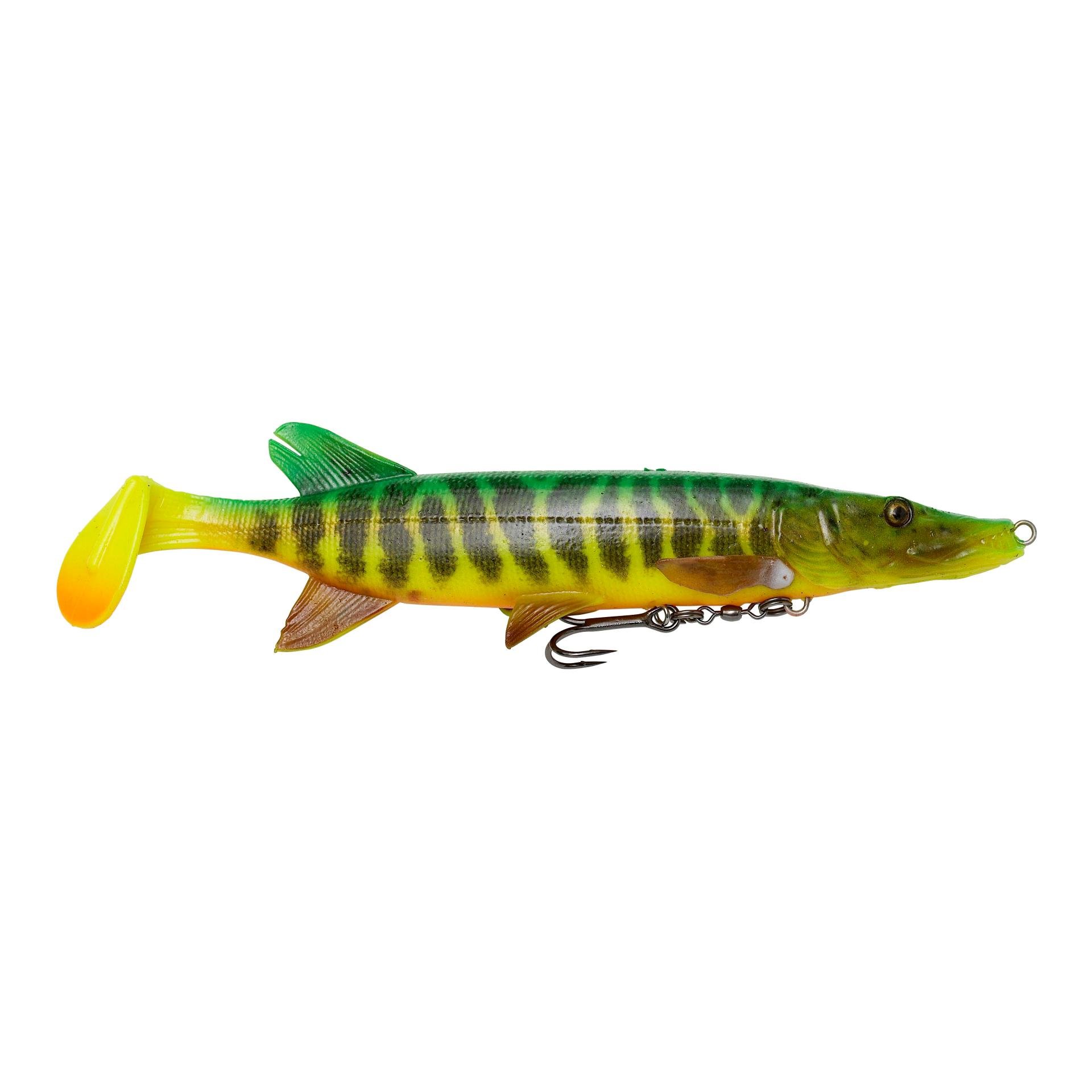 Image of Savage Gear 4D Pike Shad Fire Tiger - Gummiköder - Firetiger - bei fischen.ch