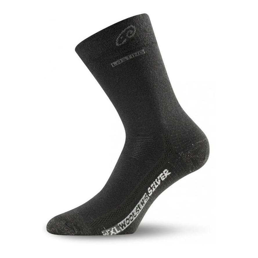 WXL Merinowolle Wintersocken Unisex - schwarz
