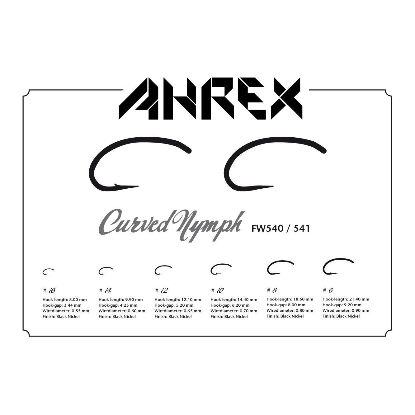 FW541 - Curved Nymph - Fliegenhaken