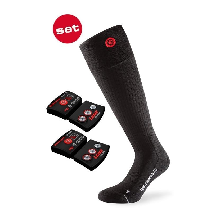 Image of Lenz Set of Heat Socks 4.0 Toe Cap + RCB 1200 - Heizsocken inkl. Akku bei fischen.ch