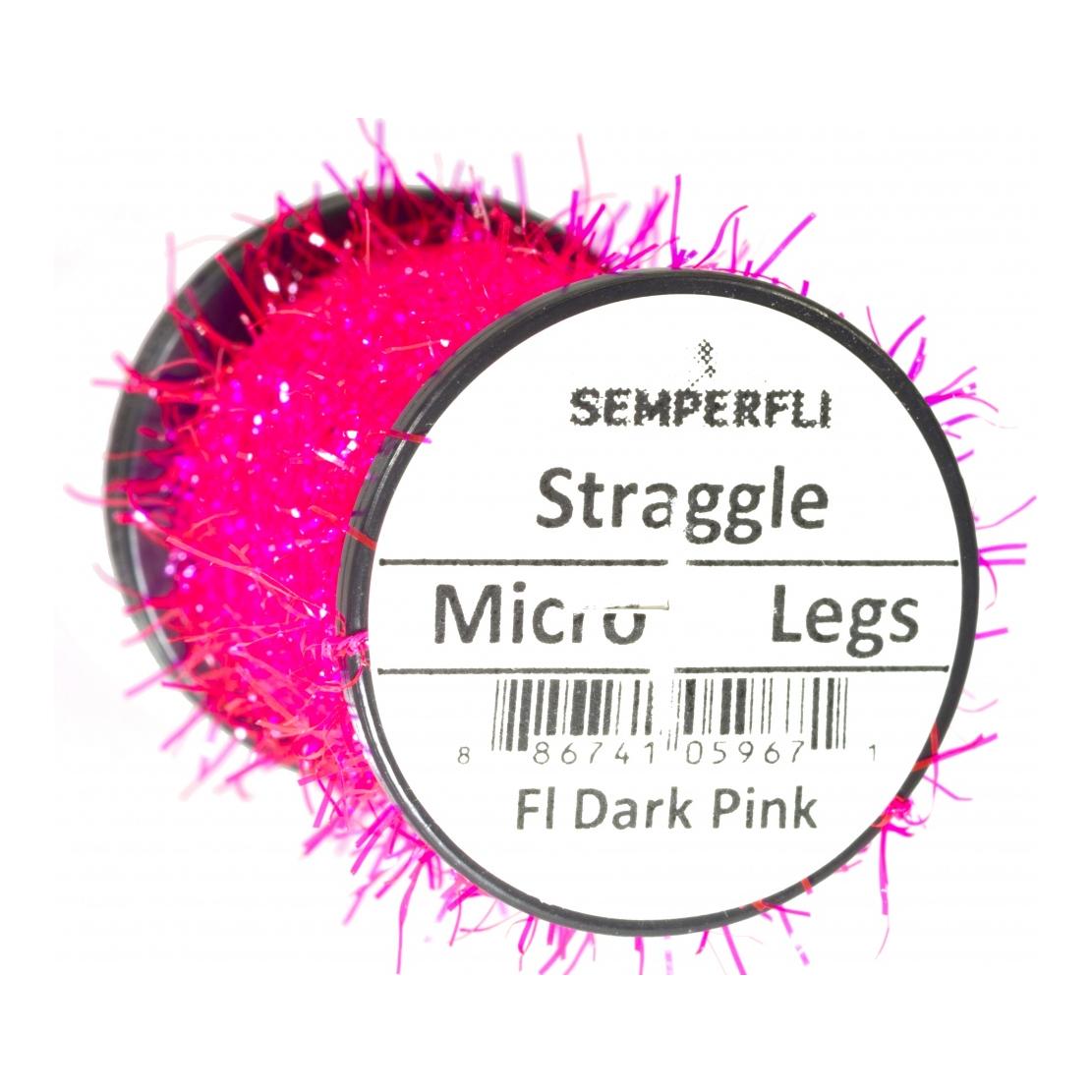 Semperfli Straggle Micro Legs - Fl. Dark Pink - Chenille