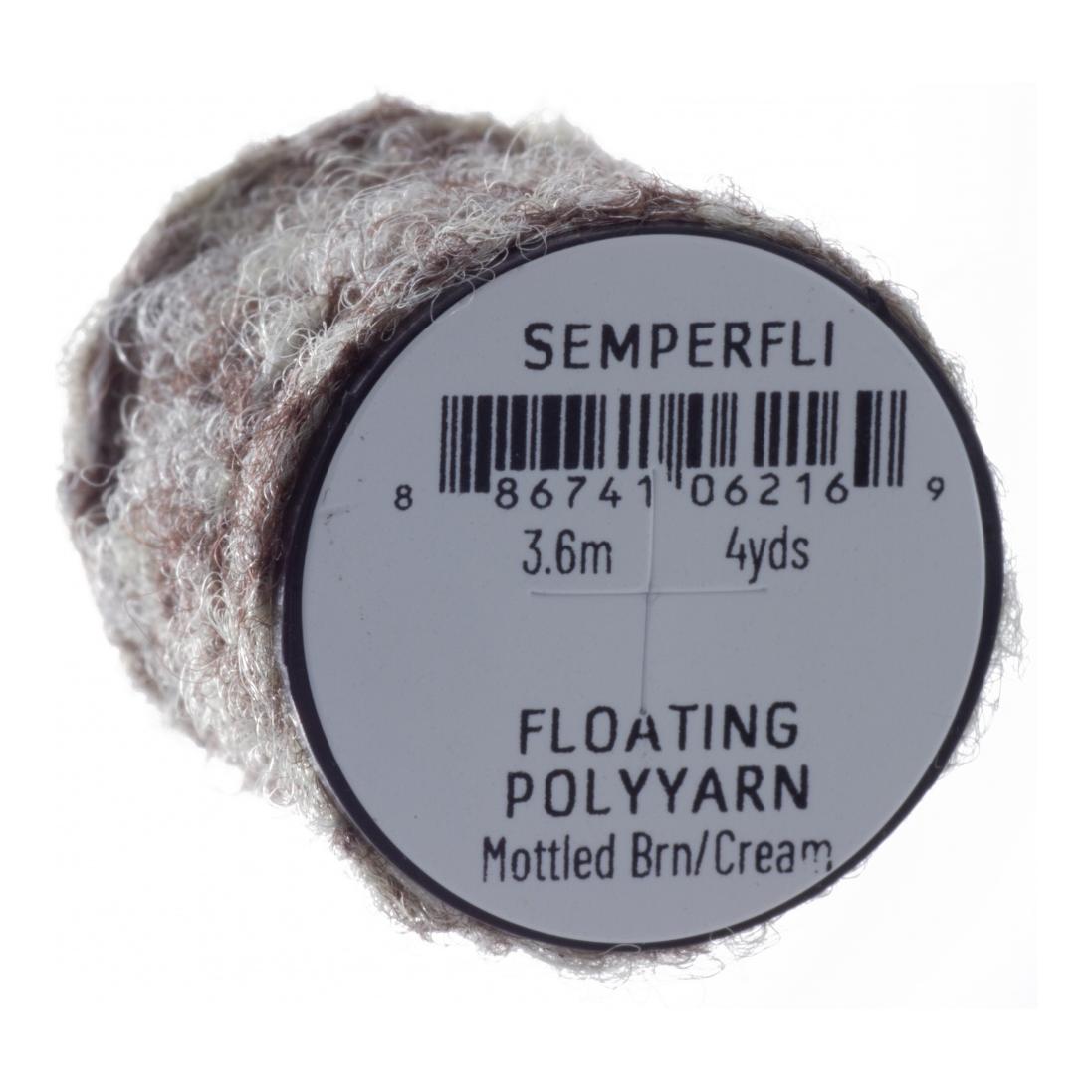 Semperfli Dry Fly Polyyarn - Mottled Brown & Cream