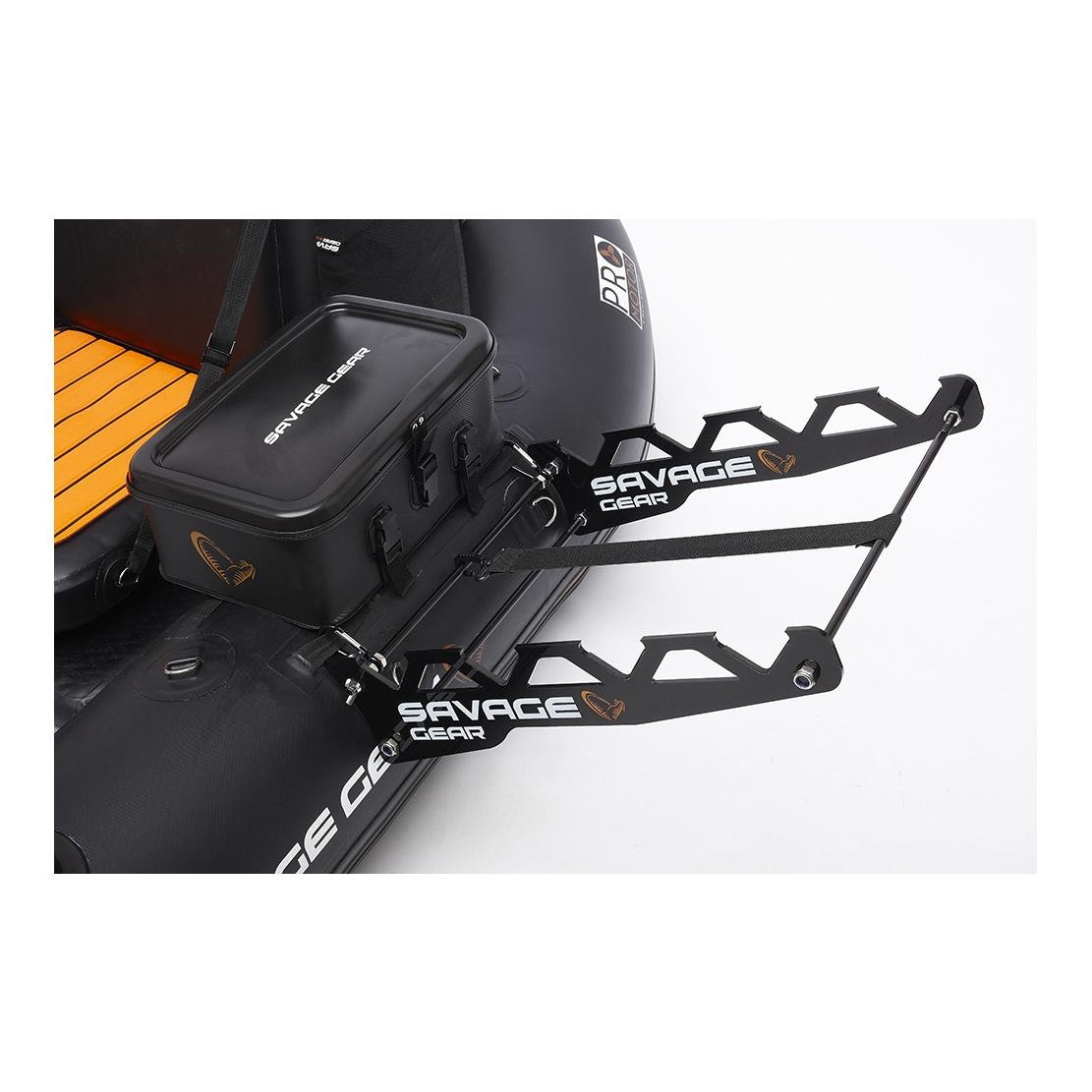 BELLY BOAT ROD STATION BLACK 4 RODS - Rutenhalterung