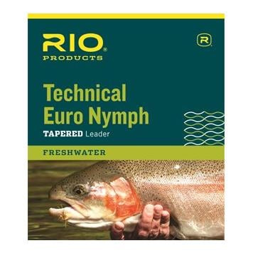 Rio Technical Euro Nymph Tapered Leader - Bas de ligne mouche -  Orange/Yellow