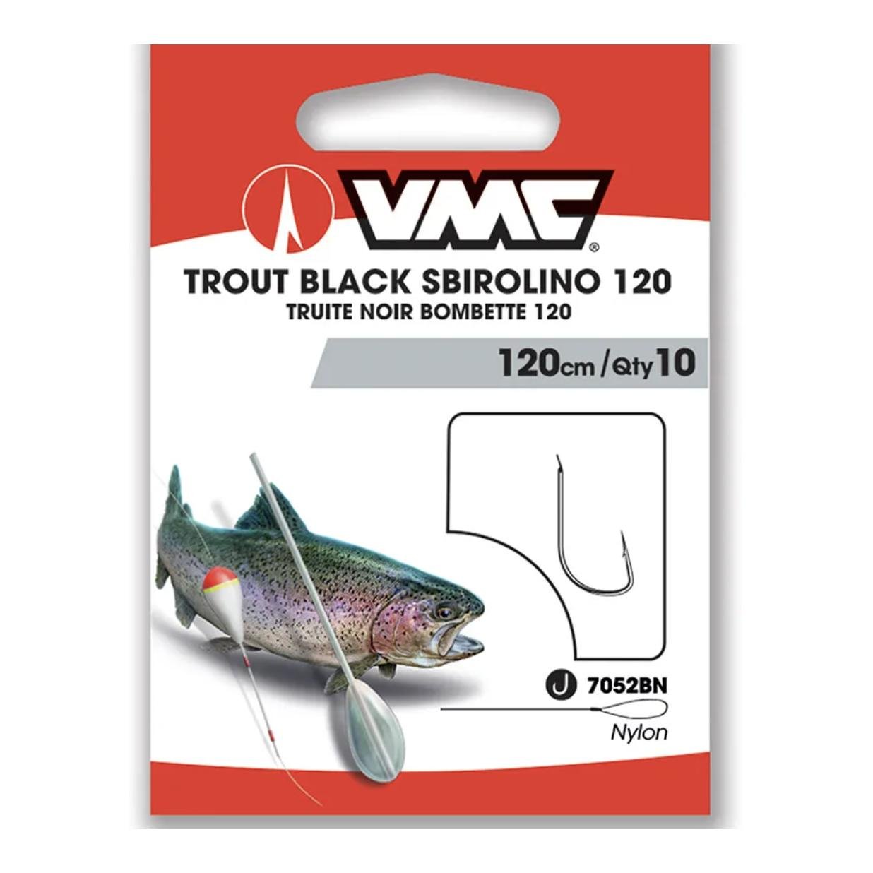 7052 Trout Black Sbirolino 120cm