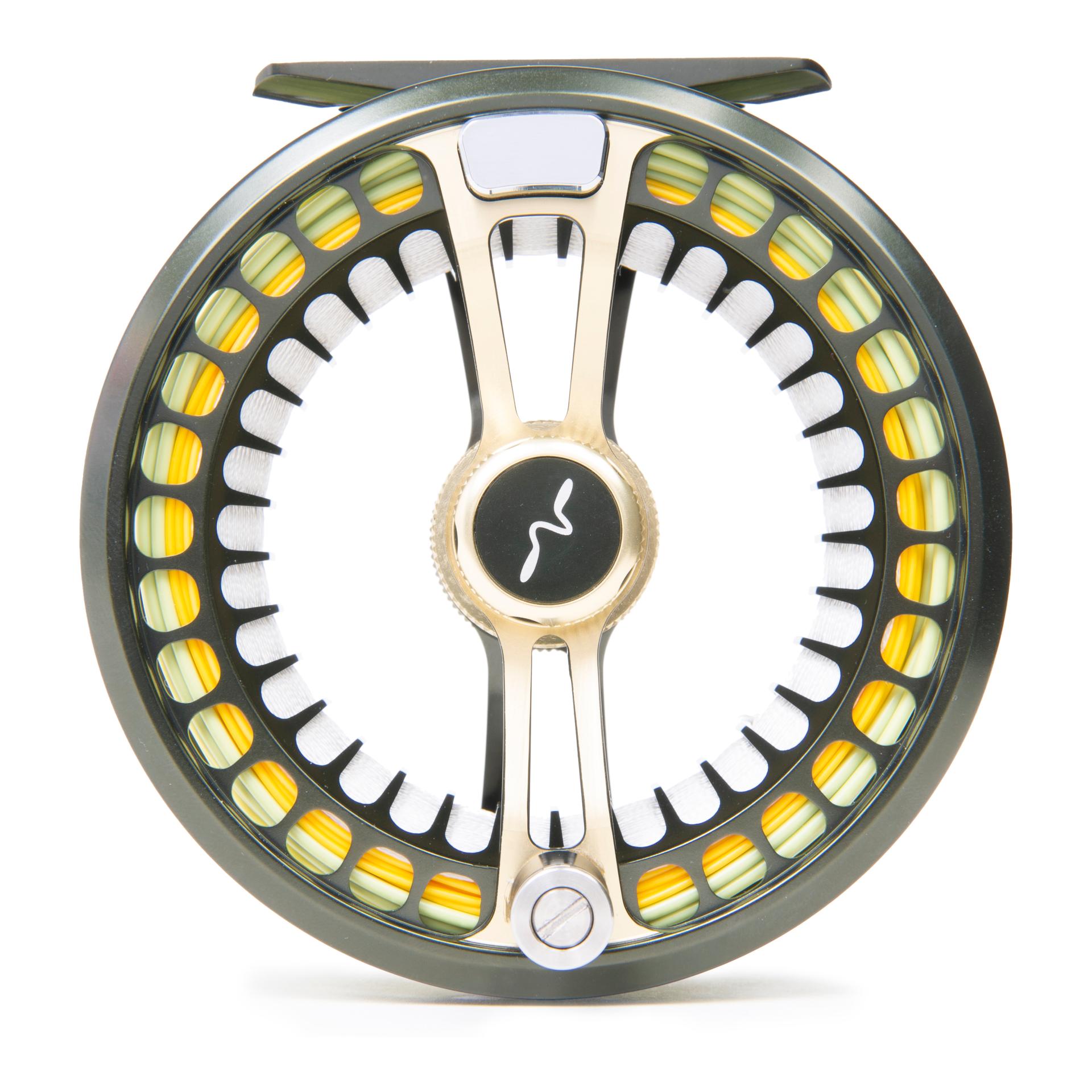 Fario LW Dark Grey Green/Gold - Fliegenrolle