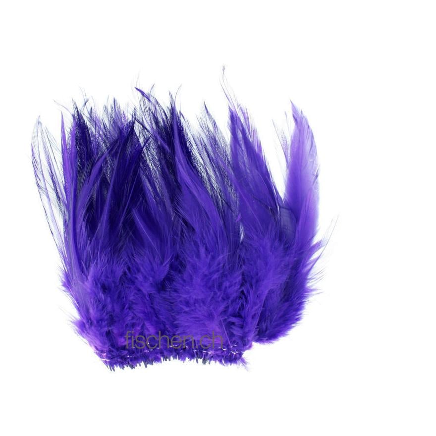 Hareline Dubbin Strung Chinese Saddle Hackle - Purple