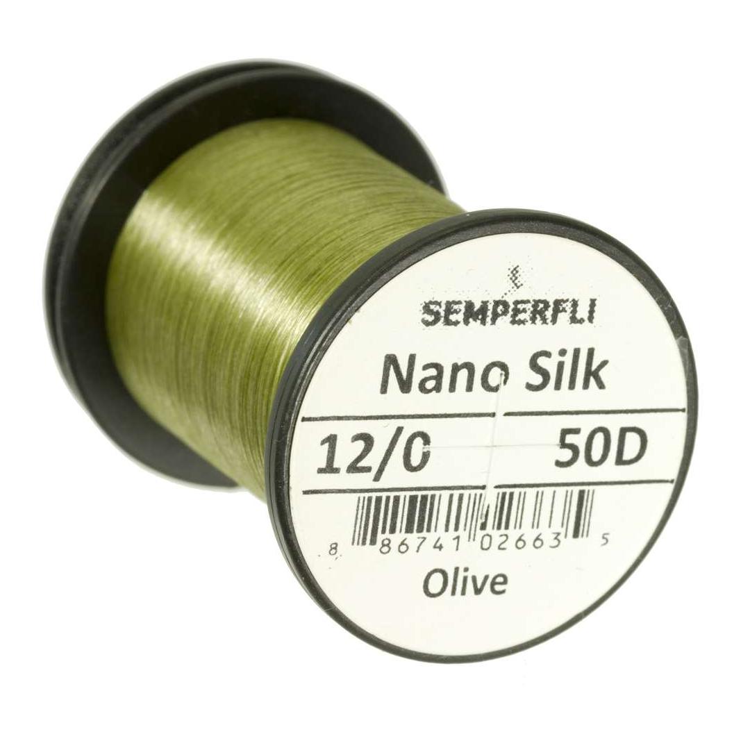 Image of Semperfli Nano Silk 50D - Olive - Bindefaden bei fischen.ch